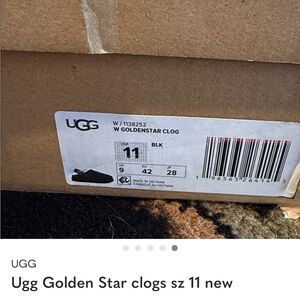 Ugg Golden Star clogs sz 11 new